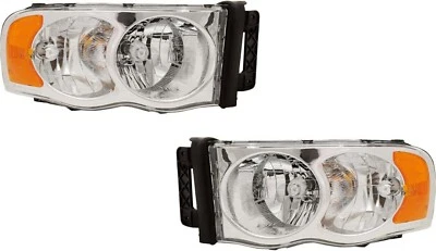 Headlights For 2002 2003 2004 2005 Dodge Ram Truck 1500 2003-2005 Pair 2500 3500 Foto 1 de 4