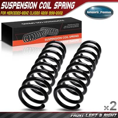 2x molas helicoidais para Mercedes-Benz CLK320 A208 1998-2002 dianteiro motorista e passageiro - Imagem 1 de 4