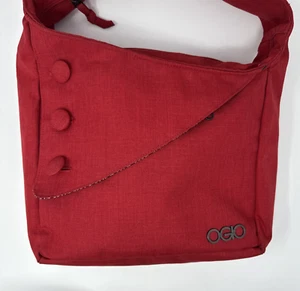 OGIO Brooklyn Red Tablet Purse Cross Body Messenger Bag Satchel Lined - Picture 1 of 7