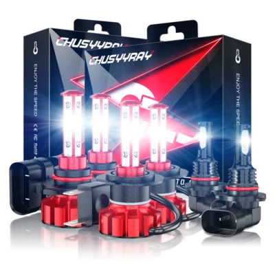 For Lexus ES350 2007 2008 2009 6x 6000K Front LED Bulbs Headlight Hi/Lo Foglight - Image 1 of 4