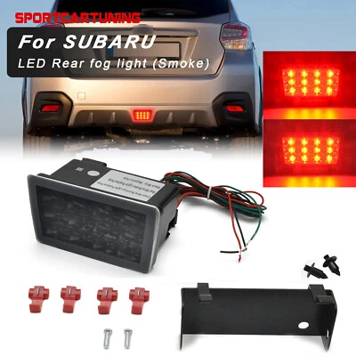 Smoked F1 LED Tail Brake Light For Subaru Impreza 11-21 WRX STI XV Rear Fog Lamp - Imagem 1 de 4