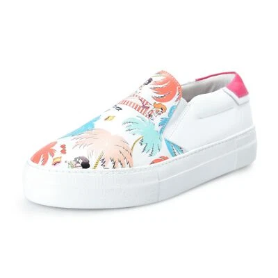 Zapatos mocasines sin cordones de cuero para mujer Just Cavalli US 9 IT 39 Foto 1 de 4