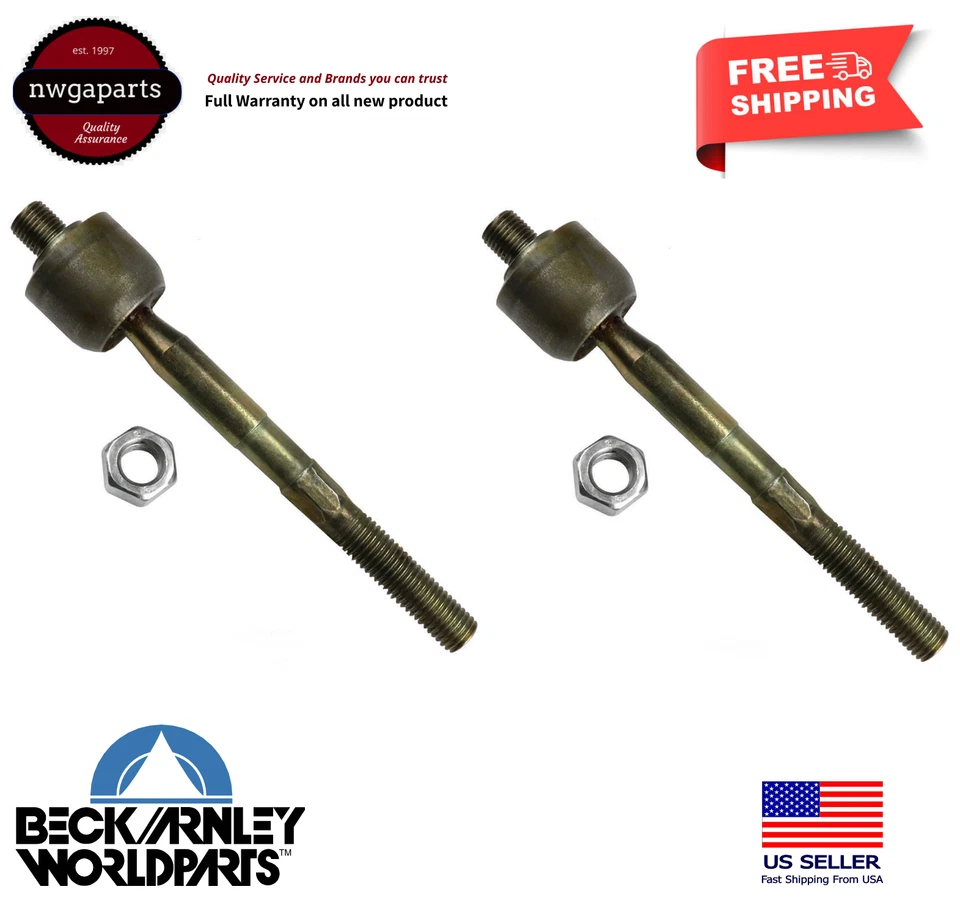 Par de extremos de barra de amarre para 98-2000 Volvo C70 S70 V70 Incluye tuerca interior delantera Foto 1 de 4