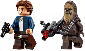 LEGO Star Wars Han Solo and Chewbacca Minifigures 75192 75243 Cloud City Bespin