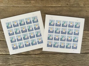 Segelboote selbstklebend Forever Briefmarken 40 GESAMT original POSTKARTE Stempel - Bild 1 von 3