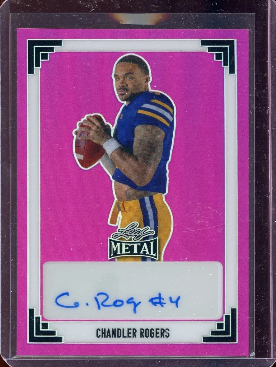 2024 Leaf Metal '91 Prismatic Pink Chandler Rogers Rc Auto (7/7)