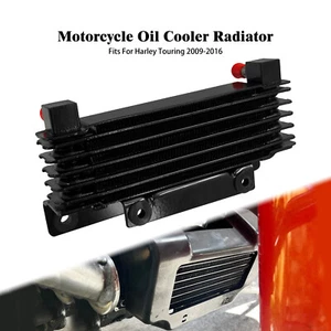 Motorcycle Oil Cooling Cooler Device Radiator Fit For Harley Touring 2009-2016 - Picture 1 of 17
