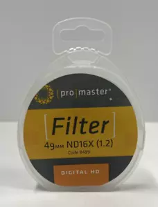 Promaster Digital HD Filter 49mm ND16x (1.2) Code 8499 - Picture 1 of 5