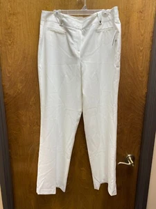 Women's NWT "Larry Levine" white pants, fully lined. Size 16 - Picture 1 of 2