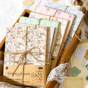 Paquete de 40 piezas de colección efímero álbum de recortes papel diario basura kit suministros collage - Imagen 1 de 14