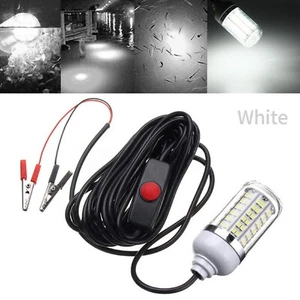 1Pc LED Underwater Fishing Lure Bait Light Night Submersible Squid Lamp 12-24V - Picture 1 of 18