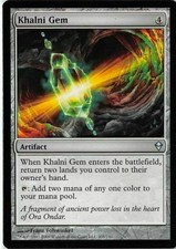 X4 Khalni Gem Zendikar LP/NM MTG Magic DNA GAMES