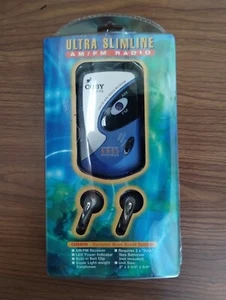 Vintage COBY - CX-15 Ultra Slimline AM/FM Radio w/ Earbuds - Light Weight - New - Picture 1 of 2