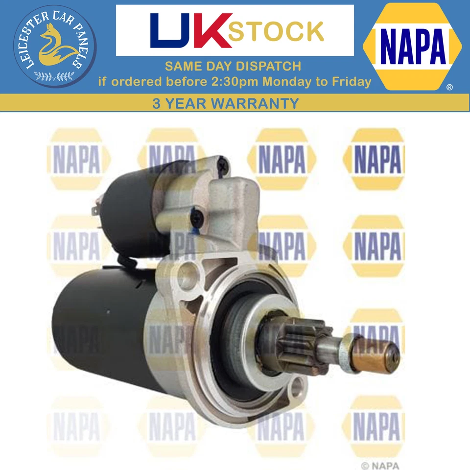 Napa Starter Motor For VW Transporter/Caravelle 1982-1992 1.9 2.1 NSM1759 - Image 1 of 1