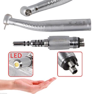 Turbina Dental Fiber Optic fit KAV Luz LED autogenerador Acople 4 Orificios - Imagen 1 de 9