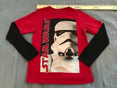 Boys Medium 8-10 Starwars Stormtrooper Long Sleeved T Shirt E-9 - Image 1 of 4