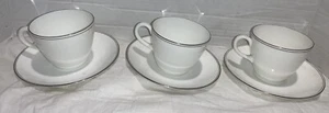 Wedgwood Doric Set Of 3 Cup & Saucer Sets China Excellent Condition Tea Coffee - Picture 1 of 4