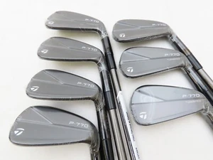 New TaylorMade P770 Phantom Black Iron Set 4-PW SteelFiber i95 Stiff Graphite - Picture 1 of 6