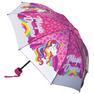 OMBRELLO RICHIUDIBILE UNICORNO 8 RAGGI BAMBINA - X02545MC - Foto 1 di 4