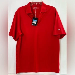 Nike Dry Fit Golf Tour Performance Men’s Polo Shirt Sz M Red NWT - Picture 1 of 14