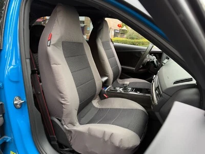 For Toyota 4Runner 2019-2025 Car Front Seat Covers Waterproof Black&Gray Canvas - Image 1 of 4