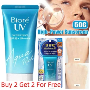 Biore Kao UV Sunscreen Sunblock Aqua Rich Watery Essence SPF50+ PA++++ - Picture 1 of 13