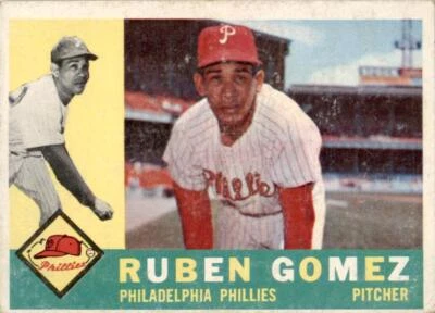1960 Topps #82 Ruben Gomez Philadelphia Phillies GD+ - Image 1 of 2