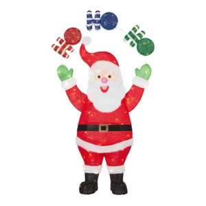 NEW Home Accents Holiday 6 ft. Motion LED Santa with Ho Ho Ho Yard Decoration - Picture 1 of 2