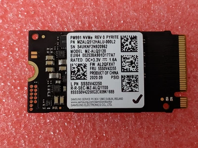 Samsung PM991 512GB NVMe M.2 2242 SSD Solid State Drive MZ-ALQ5120 | HD692 - Image 1 of 4