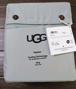 UGG Haven King Laken Set Cooling Tech Oeko Tex Neu Bettwäsche Stone Hellgrau - Bild 1 von 4