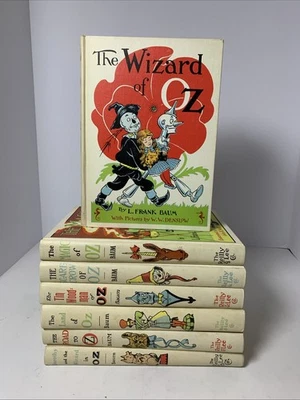 Wizard of OZ L. Frank Baum Book Set Of 7 Hardcover Reilly & Lee  Vtg 1956 - Image 1 of 4