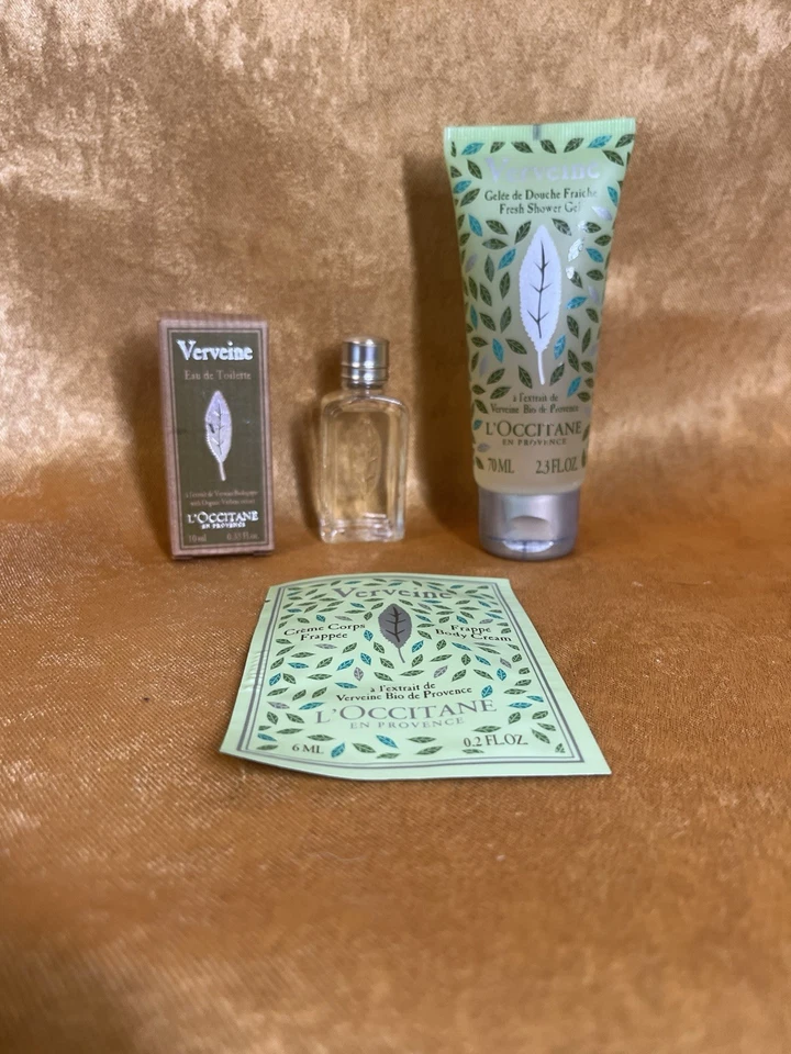 L'Occitane En Provence VERVEINE Lote Eau de Toilette Splash, Loción, Jabón en Gel .33 Foto 1 de 2