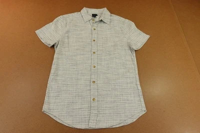 J. Crew Mens Size Small Short Sleeve Slub Dobby Striped Button-Up Shirt NWT - Image 1 of 4