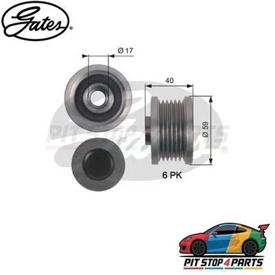 Gates OAP7144 Alternator Freewheel Clutch Fits Chevrolet Aveo 2011-2025 55567951 - Image 1 of 4