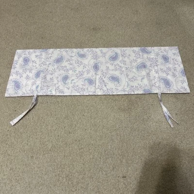 RARE Pottery Barn Kids LARA Purple & Blue Paisley Bolster Sham 9.5x27” - Image 1 of 4