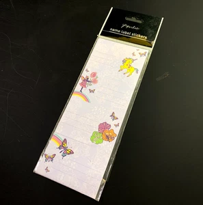 UNICORN RAINBOW STICKY label VINTAGE stickers STATIONARY JOURNAL note memo pad - Picture 1 of 5