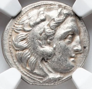 NGC Ch XF Alexander the Great III 336-323 BC, Kingdom of Macedon 5/5 AR Drachm - Picture 1 of 6