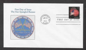 #4871 The Star-Spangled Banner -USS Francis Scott Key- JC Cachet FDC Bkt Single - Picture 1 of 2