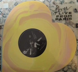 Taylor Swift Lover (Live From Paris) Heart Shaped Vinyl 2025 LLFP - Foto 1 di 2