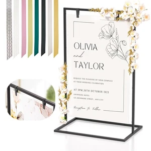 Wedding Welcome Sign Stand, 50”x30”x 20” Heavy Duty Easel Stand for Sign with... - Picture 1 of 6