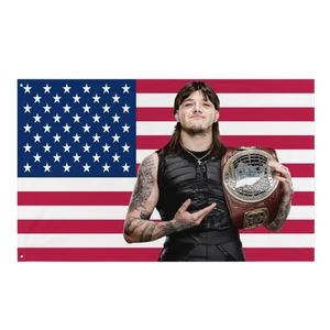 Dominik Mysterio American Flag Tapestry – “Dirty Legacy” WWE Flag - Picture 1 of 1