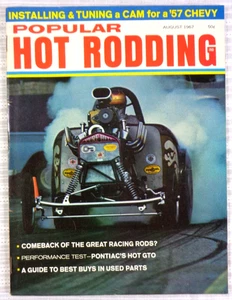 Popular Hot Rodding Magazine August 1967 Pontiac GTO '57 Chevy VG! - Picture 1 of 4