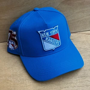 MITCHELL & NESS NHL NEW YORK RANGERS ANNIVERSARY PRO PINCH DRUCKKNOPFLASCHE MÜTZE NEU - Bild 1 von 4