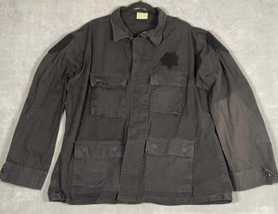 Propper International Combat Coat Mens XL Black Button Front Military Tactical  - Image 1 of 4