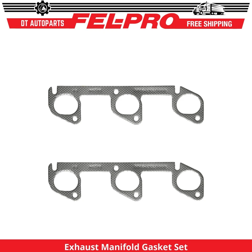 For 1990-1996 Ford Aerostar 4.0L V6 Exhaust Manifold Gasket Set Fel-Pro 1991 - Image 1 of 1
