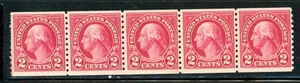 US Scott # 599 - MNH - Strip of 5 - See Scan                    (10-C255) - Picture 1 of 1