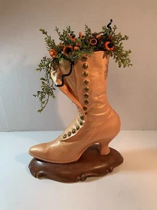 Halloween Vintage Knopf Bokay/Hexenstiefel-Prim-Landhaus-Landhaus Chic Deko - Bild 1 von 5