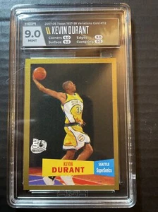 2007 Topps KEVIN DURANT 1957-58 Variation Gold 1275 /2007 #112 RC Rookie 9, 9.5 - Picture 1 of 2