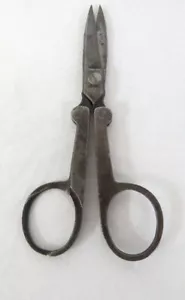 Antique Folding 1872 Patented Travel / Sewing Scissors, 150 plus years old now! - Picture 1 of 5