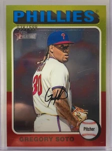 GREGORY SOTO 2024 Topps Heritage High Number Chrome /699 PHILADELPHIA PHILLIES - Picture 1 of 2